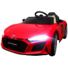  Audi R8 Sport elektromos autó EVA kerekekkel és piros bőrrel, távirányítóval