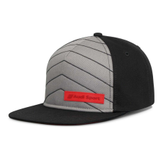 Audi Sport Snapback baseball sapka "Flatbrim" 2022 fekete-szürke