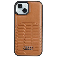 Audi Synthetic Leather Case MagSafe kompatibilis tok iPhone 15 / 14 / 13 - barna tok és táska