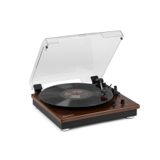 Audizio RP112D Retro lemezjátszó Bluetooth hangszórókkal &- 8211; SÖTÉT FA lemezjátszó