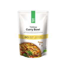 Auga Bio Yellow Curry Bowl sárga curry fűszerekkel, gombával és csicseriborsóval, 283g  *CZ-BIO-001 certifikát alapvető élelmiszer