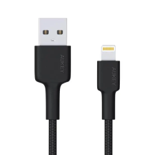 Aukey CB-AL05 USB kábel 1 M USB A Lightning Fekete kábel és adapter