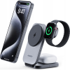 Aukey Magnetic Wireless Charger 3 in 1 MagFusion Aukey LC-MC312, 15W Qi2 (gray) (LC-MC312)
