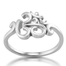 Aum gyűrű, védelmező ezüst ékszer / 62 mm gyűrű
