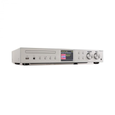 Auna iTuner CD, HiFi receiver, internet/DAB+/ FM rádió, CD-lejátszó, WiFi, ezüst cd lejátszó