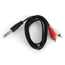 Auna Sztereó RCA kábel adapterrel 1x 6,3 mm jack-hez, 1,5 méter audió/videó kellék, kábel és adapter