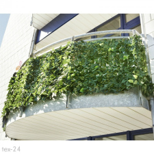 Aupal Műsövény erkélyre kerítésre belátásgátló zöld műlevelek Takaró háló élethű szőtt levelekkel 300x150 cm többszínű levél redőny