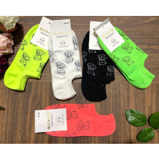 Aura Via aura.via női szines mintás boka zokni 5pár/cs