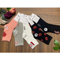 Aura Via aura.via női zokni felemás mintás! 5pár/cs NZP8927