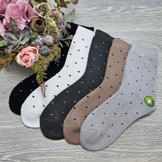 Aura Via Bambusz VASTAG zokni pöttyös mintás 5 pár/cs 35-38