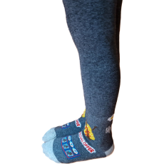 Aura Via Fiú harisnya hot-dog mintás 7-9 év