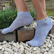 Aura Via Női titokzokni kék-fehér 5 pár/cs 38-41