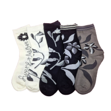 Aura Via Női zokni virág mintás 5 pár/cs 38-41 női zokni