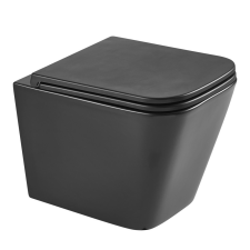  Aurora Black tornado ultracsendes fali rimless WC matt fekete szaniter