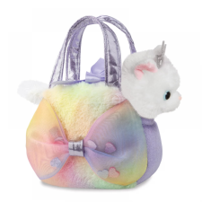 AURORA GIFT Fancy Pals plüss cica figura táskában 20cm plüssfigura