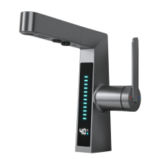 AUSTLER FH-3429 smart mosdó csaptelep - multifunkciós fej - vízhőfok kijelző (gunmetal) csaptelep