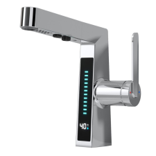 AUSTLER FH-3429 smart mosdó csaptelep - multifunkciós fej - vízhőfok kijelző (króm) csaptelep