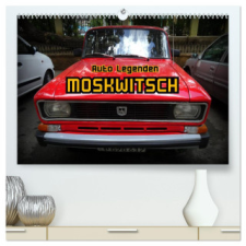  Auto Legenden MOSKWITSCH (hochwertiger Premium Wandkalender 2024 DIN A2 quer), Kunstdruck in Hochglanz – Henning von Löwis of Menar naptár, kalendárium