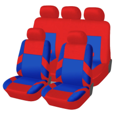 Autófejlesztés Univerzális üléshuzat garnitúra piros-kék (osztható) Exlusive ülésbetét, üléshuzat