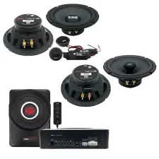  Autóhangszóró szett mélynyomóval Volkswagen Lupo 1998-2005 ESB 1000 340 W elektromos alkatrész