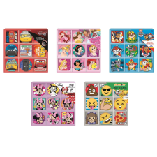  Autók, Hercegnők, Mancs őrjárat, Minnie és Emojik matrica készlet kreatív és készségfejlesztő