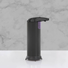 Automata szappanadagoló - 220 ml - álló - elemes - matt fekete fürdőszoba kiegészítő