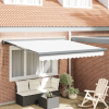  Automatikus behúzható napellenző fehér 350x250 cm