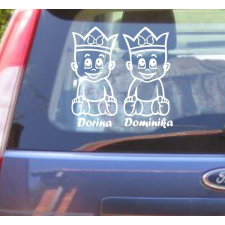  Autómatrica, Baba a kocsiban Királykás ikrek lány-lány tapéta, díszléc és más dekoráció