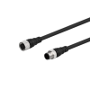 Autonics C1D8-7R - Szenzor kábel M12 DC 7m 8-vezetékes 8 tűs, 1: | csatl. aljzat 2: | csatl. dugó