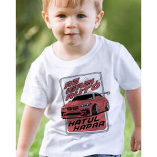 Autós gyerek pólók - Igazi autó hátul kapar