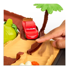 Autós játékszett, Verdák, Dino Land autópálya és játékautó