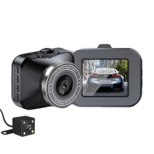  Autós menetrögzítő kamera tolatókamerával YC-Q12 autós kamera