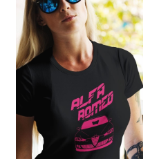  Autós női póló - Alfa Romeo feliratos póló