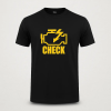  Autós Póló Check Engine Light Nyomat Pamut, Kényelmes Autós Felső (M–XXL) Fekete XL