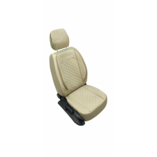  Autósüléshuzat-készlet, univerzális, első-hátsó, osztott ülés, krémszínű, ecobőr gyerekülés huzat, betét