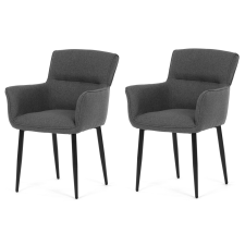 AUTRONIC DCH-J2159 GREY2 étkezőszék szett, 2 db, szürke bútor