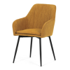 Autronic Étkezőszék sárga szövet DCL-221 YEL2
