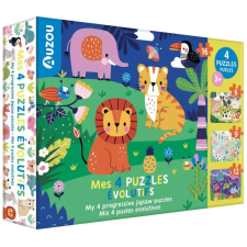 Auzou 4 az 1-ben állatos puzzle kicsiknek Auzou puzzle, kirakós