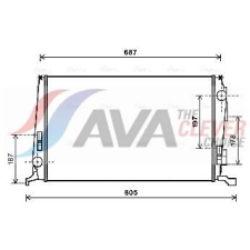 AVA QUALITY COOLING hűtő, motorhűtés AVA QUALITY COOLING DAA2005 autóalkatrész