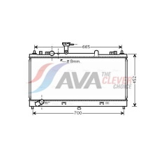 AVA QUALITY COOLING hűtő, motorhűtés AVA QUALITY COOLING MZ2224 autóalkatrész