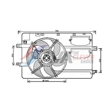 AVA QUALITY COOLING ventilátor, motorhűtés AVA QUALITY COOLING MC7506 autóalkatrész