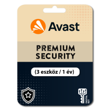 avast! Avast Premium Security (3 eszköz / 1 év) (Elektronikus licenc) karbantartó program