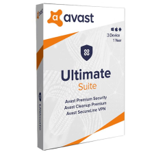 avast! Avast Ultimate 3 eszköz / 1 év  elektronikus licenc karbantartó program