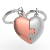 AVAVA s.r.o. Metalmorphose kulcstartó, szív puzzle