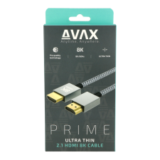 AVAX AV900 Prime HDMI - HDMI 2.1 Kábel 2m - Szürke (AV900) kábel és adapter