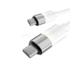 AVAX CB317 GLOWY 2m 60W USB-C fehér gyorstöltő kábel (AVAX_CB317)