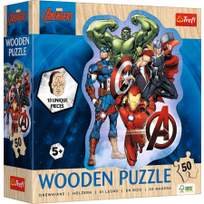 Avengers kalandjai puzzle – fa, 50 db puzzle, kirakós