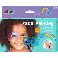 AVENIR : Csillagos Arcfestő Készlet Stencillel (6920773360313) kreatív és készségfejlesztő