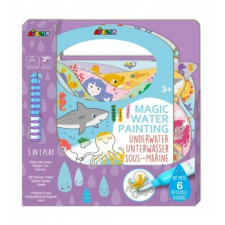 AVENIR Mágikus vízzel festő könyv - Vízalatti világ kreatív és készségfejlesztő