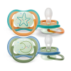 Avent Philips AVENT Játszócumi Ultra air éjszakai 18hó+ neutral 2db